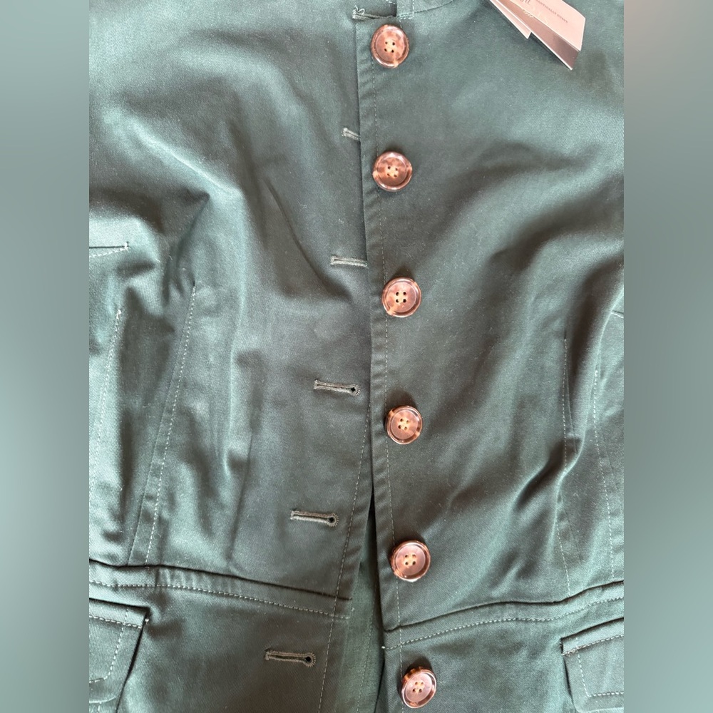 Talbots Forest Green Military Style Jacket  Plus Size - NWT - Size 18 - Picture 8 of 15